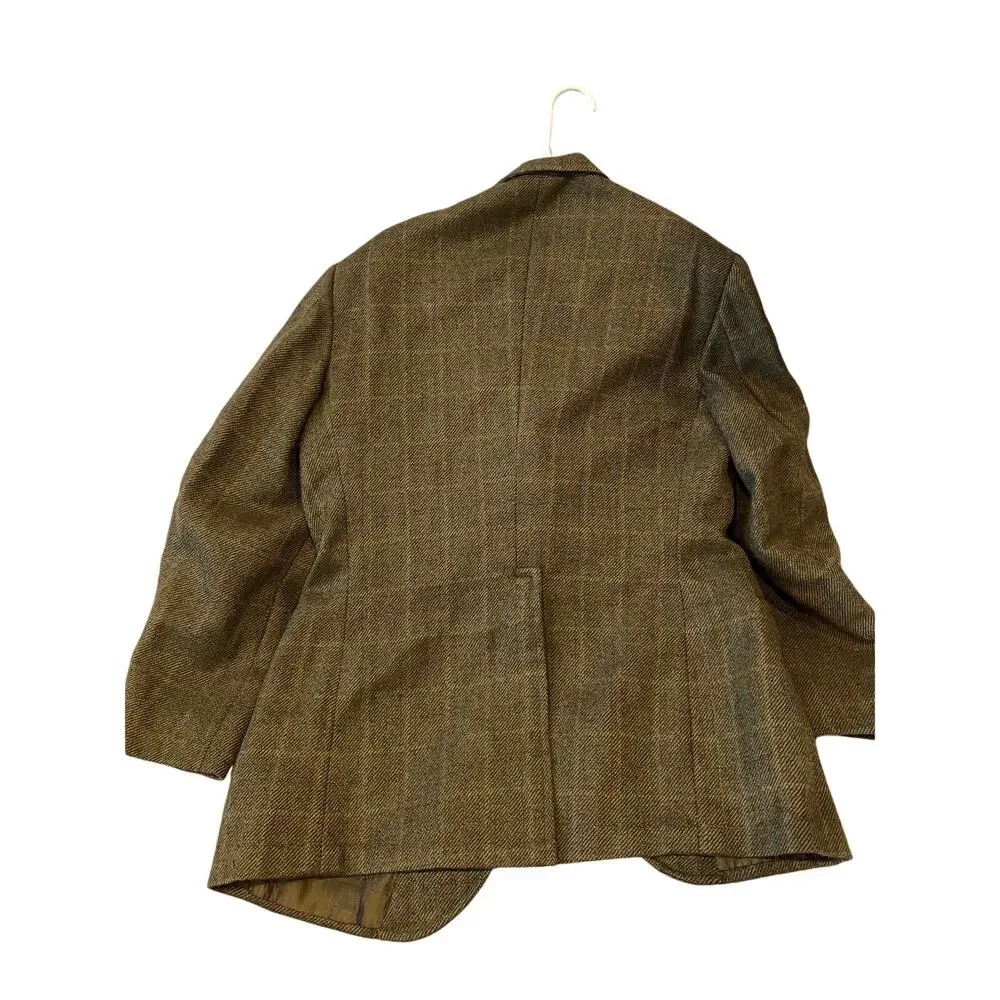 Number Six Por Larrys Brown Tweed Jacket